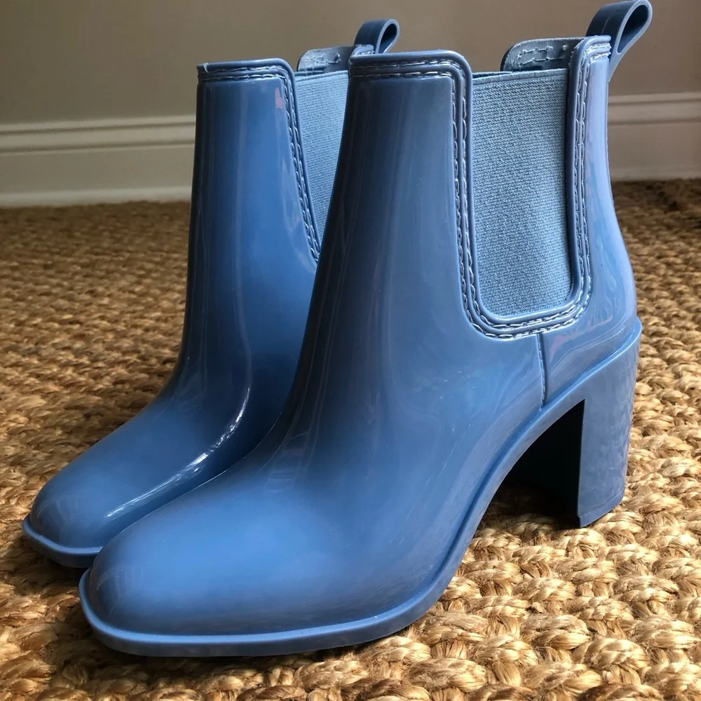 New: Jeffery Campbell Hurricane Heeled Water Resistant Chelsea Rain Boot. Size 7